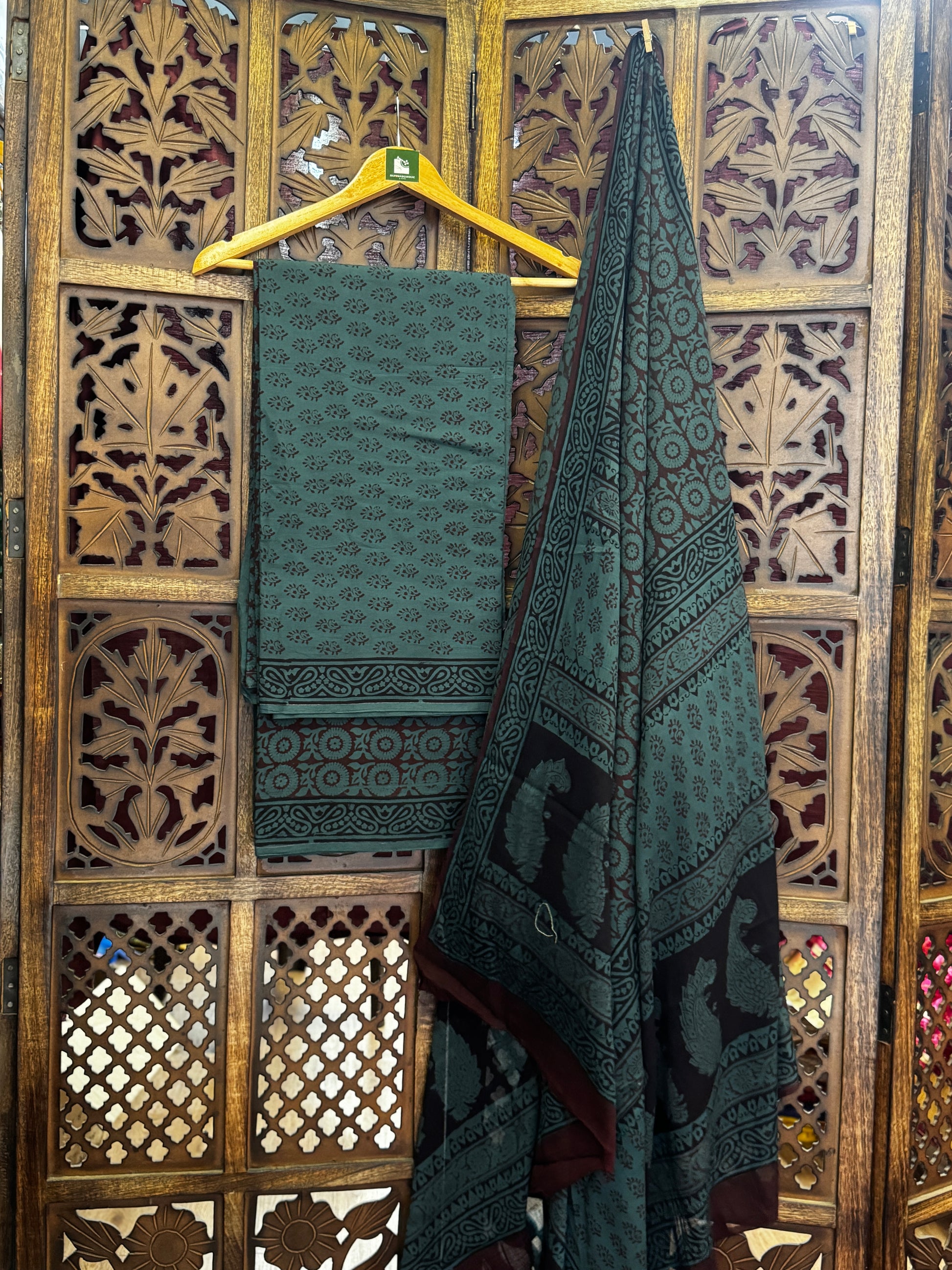 Bagh Handblock Cotton Suit