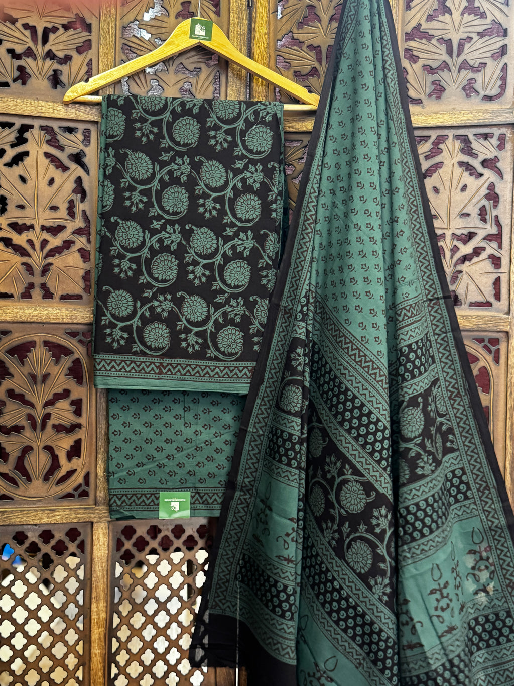 Bagh Handblock Cotton Suit