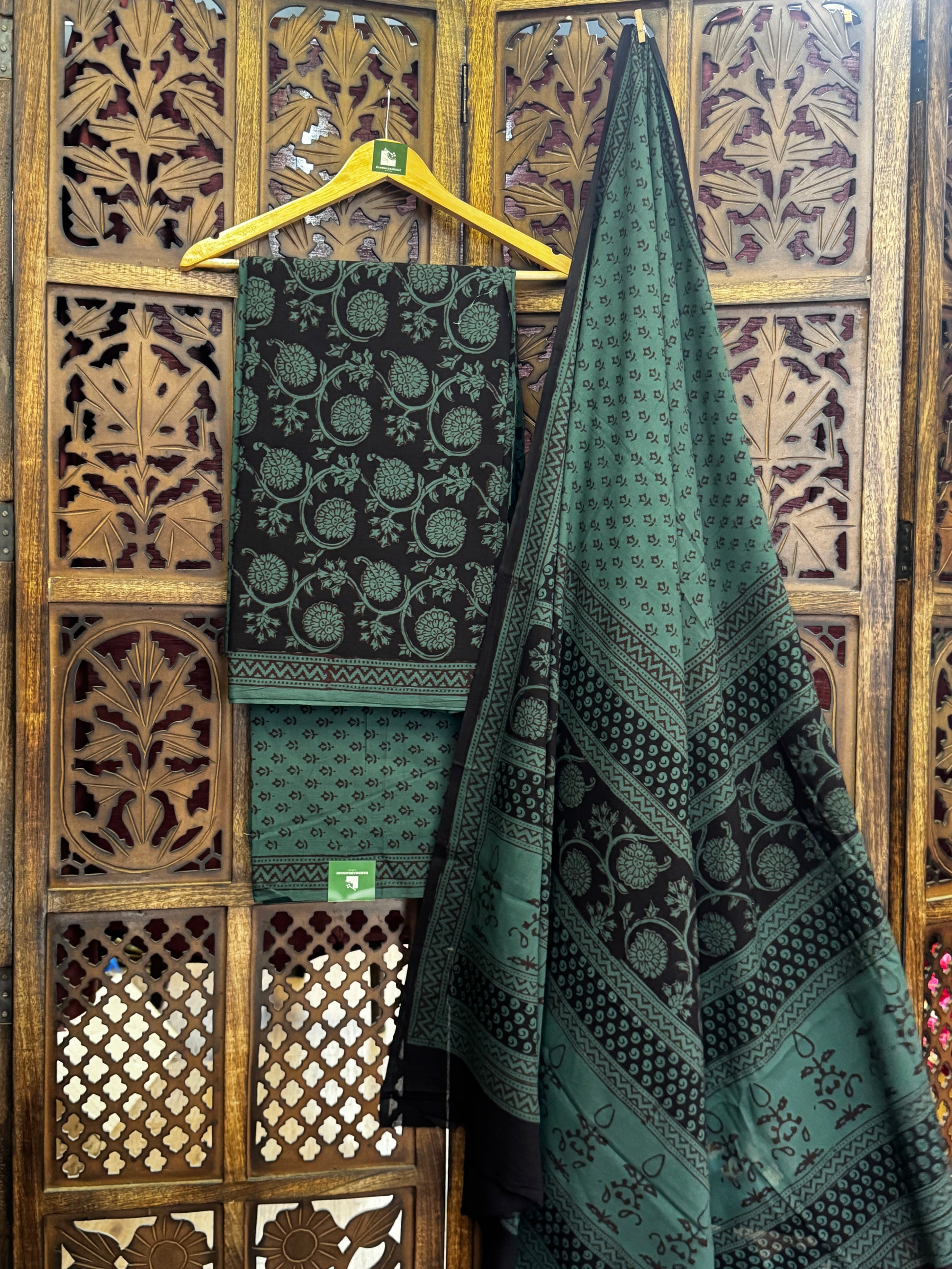 Bagh Handblock Cotton Suit