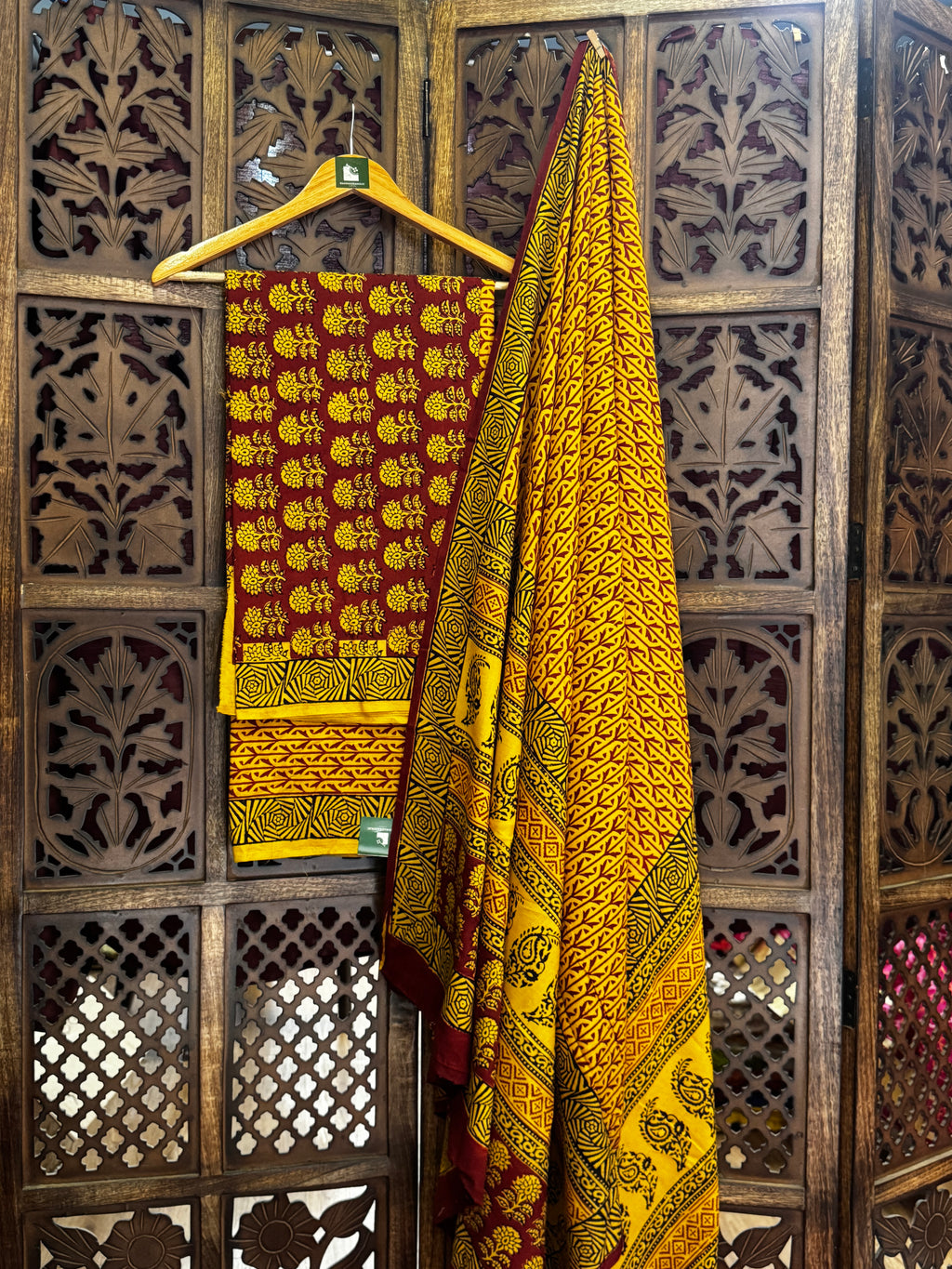 Bagh Handblock Cotton Suit