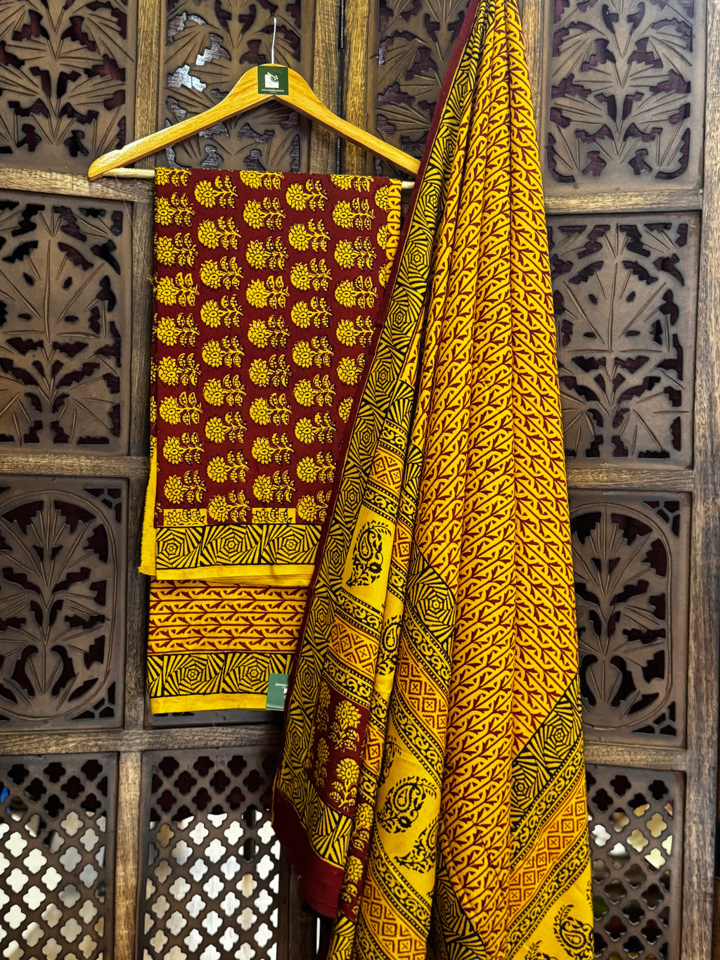 Bagh Handblock Cotton Suit