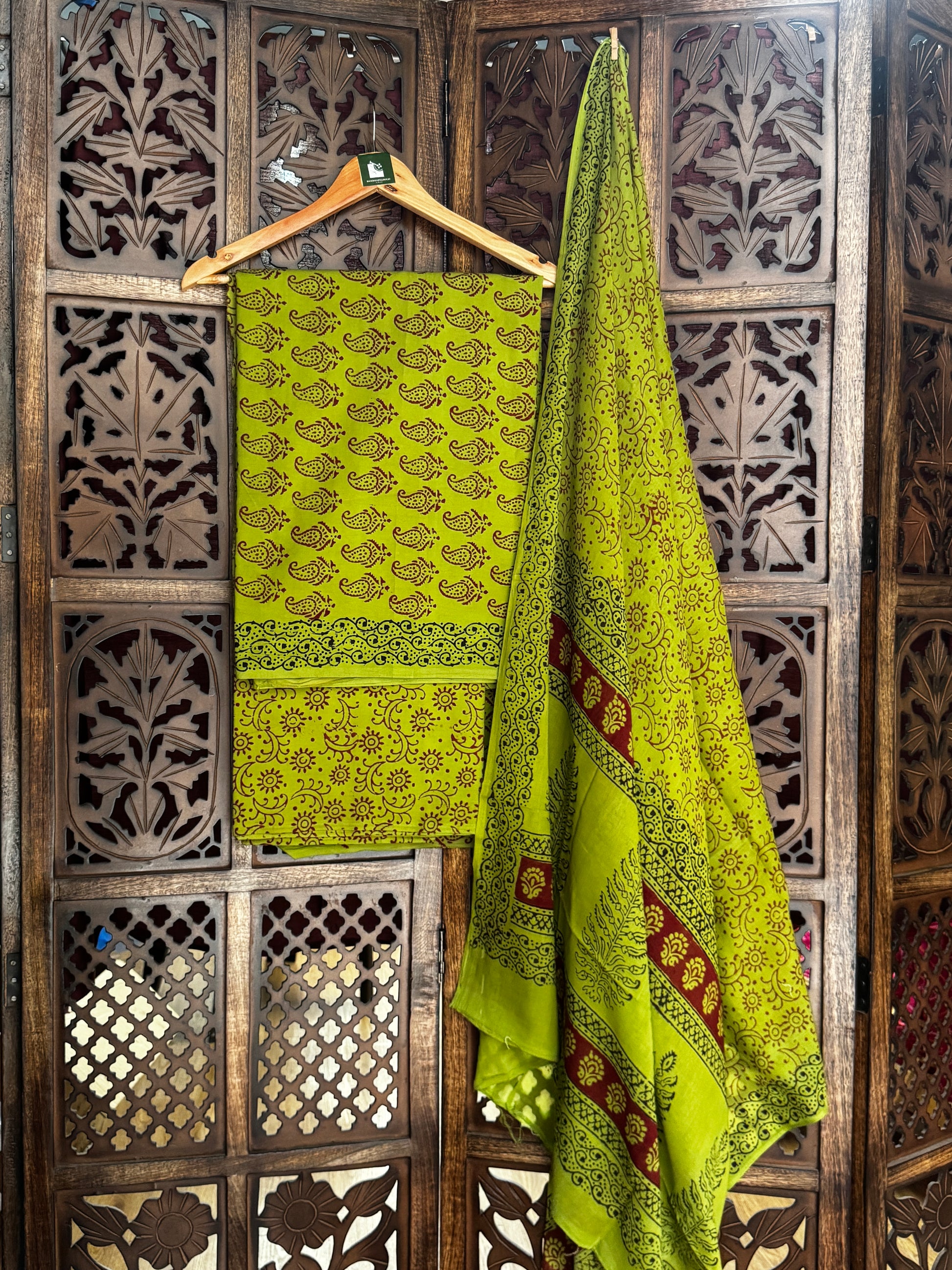 Bagh Handblock Cotton Suit