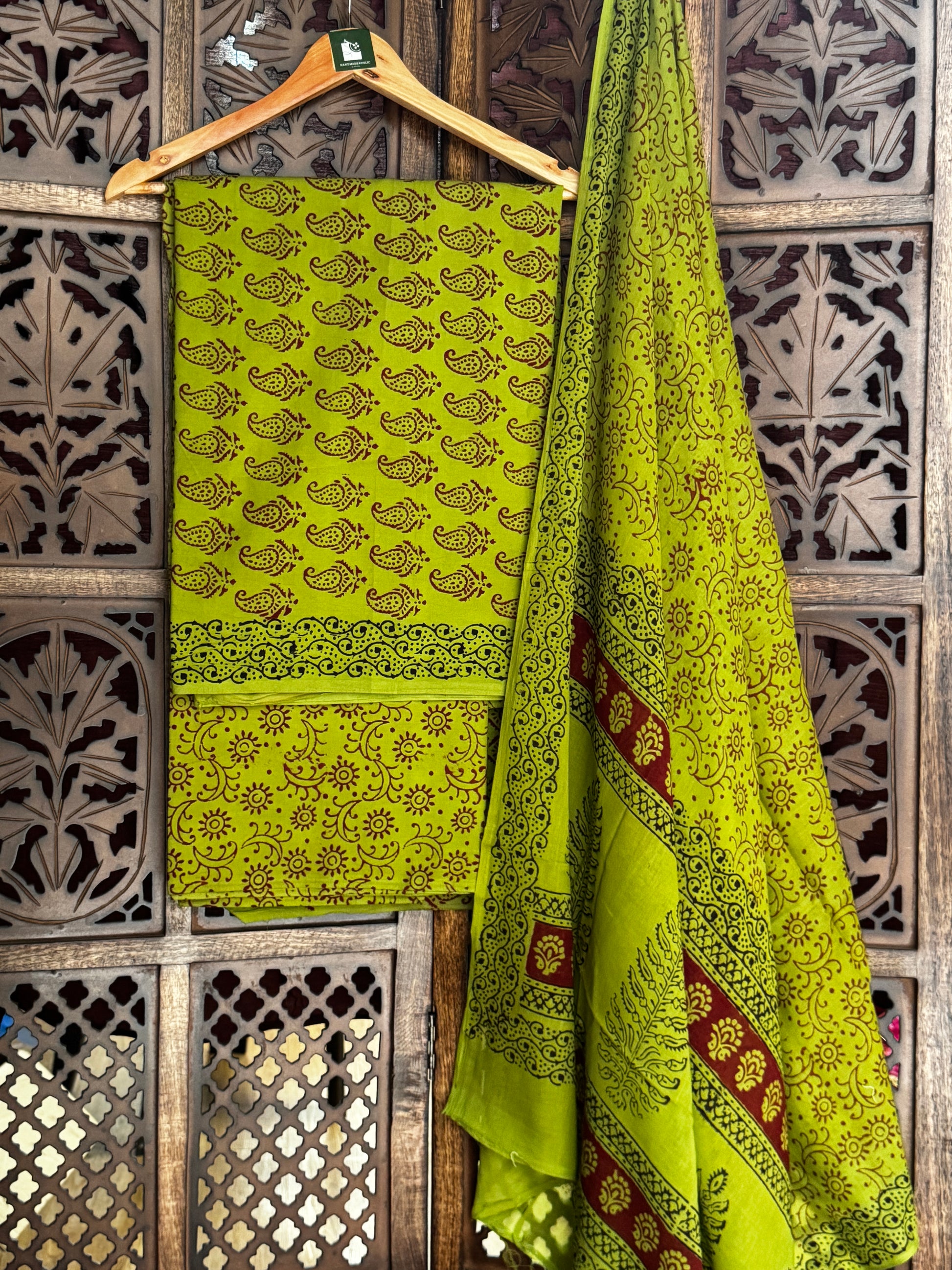 Bagh Handblock Cotton Suit
