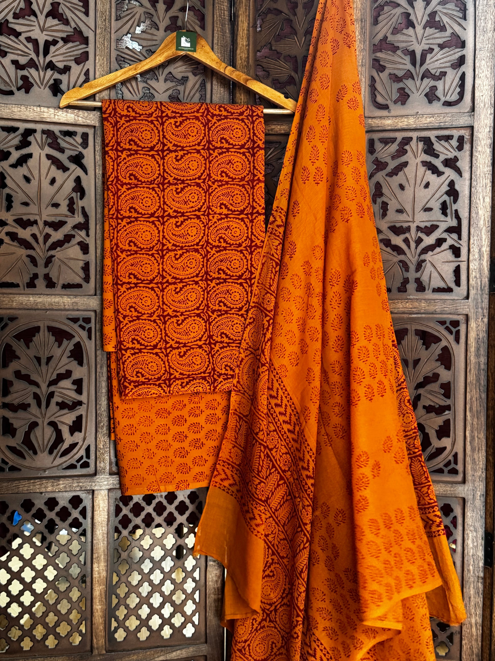 Bagh Handblock Cotton Suit