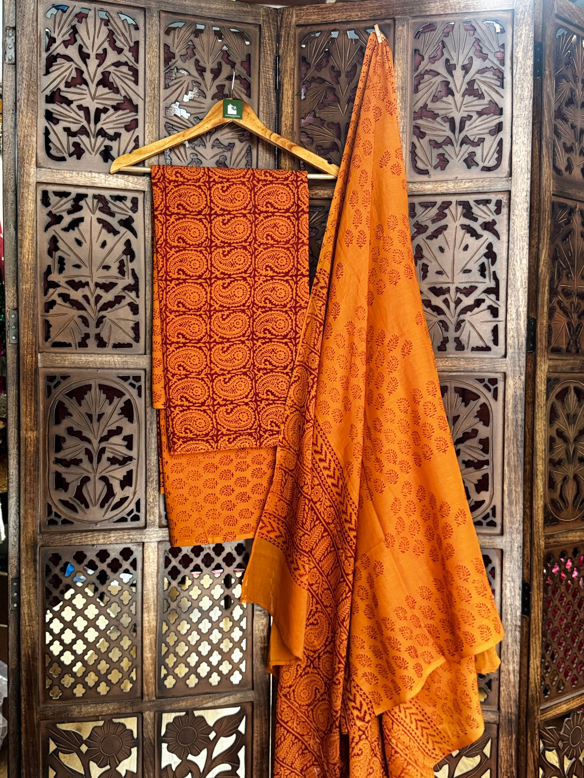 Bagh Handblock Cotton Suit