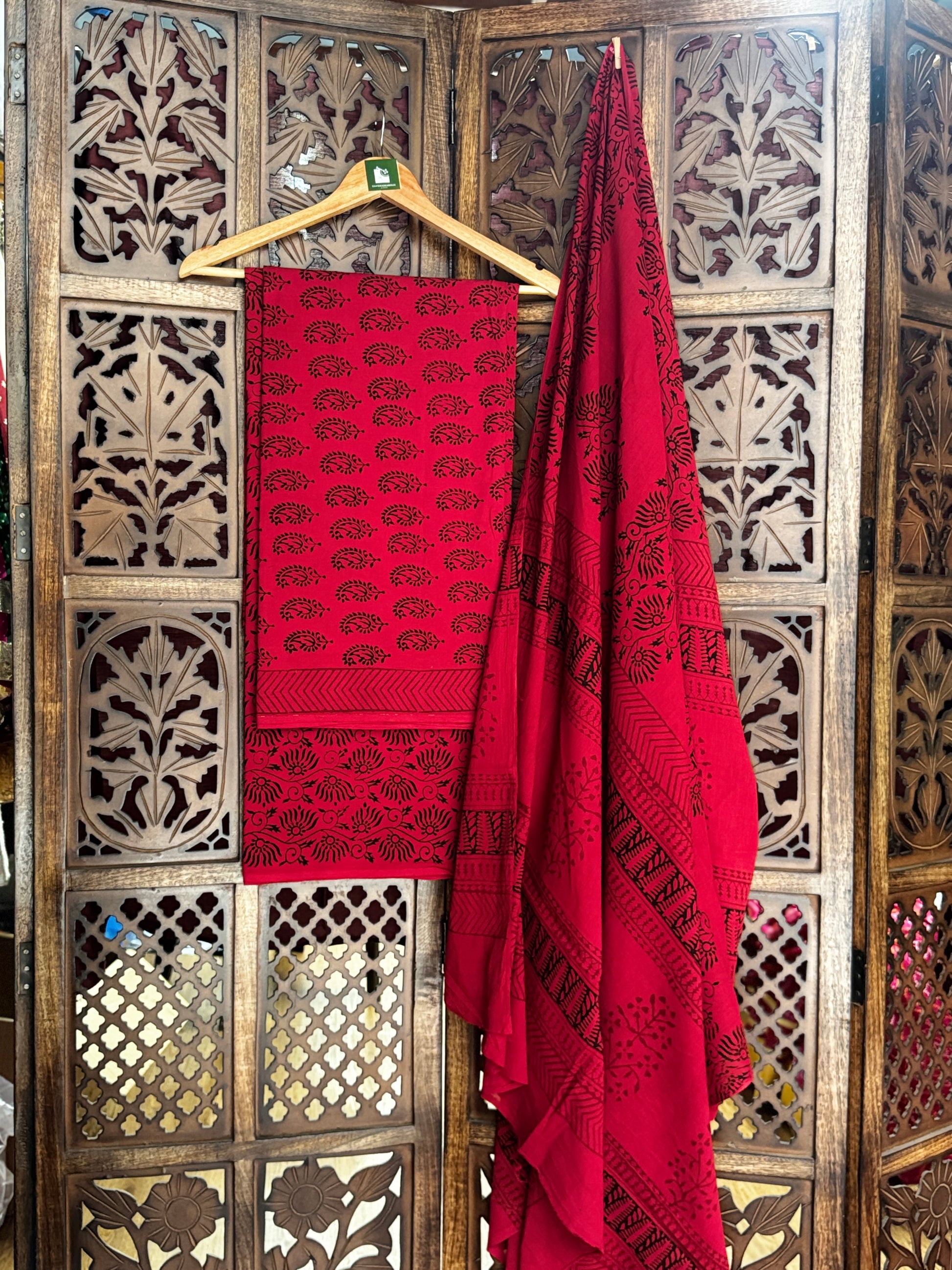Bagh Handblock Cotton Suit