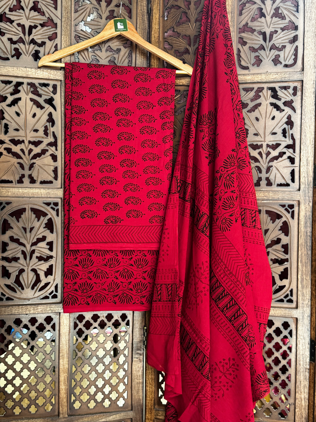 Bagh Handblock Cotton Suit