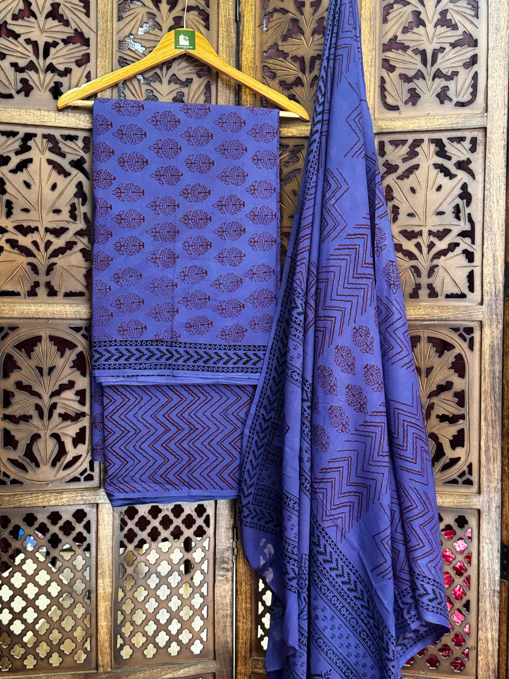 Bagh Handblock Cotton Suit