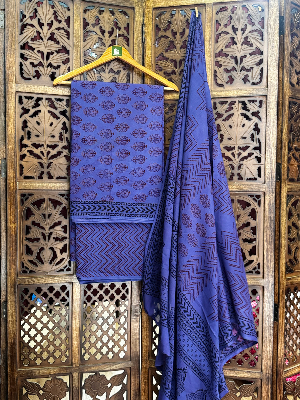Bagh Handblock Cotton Suit