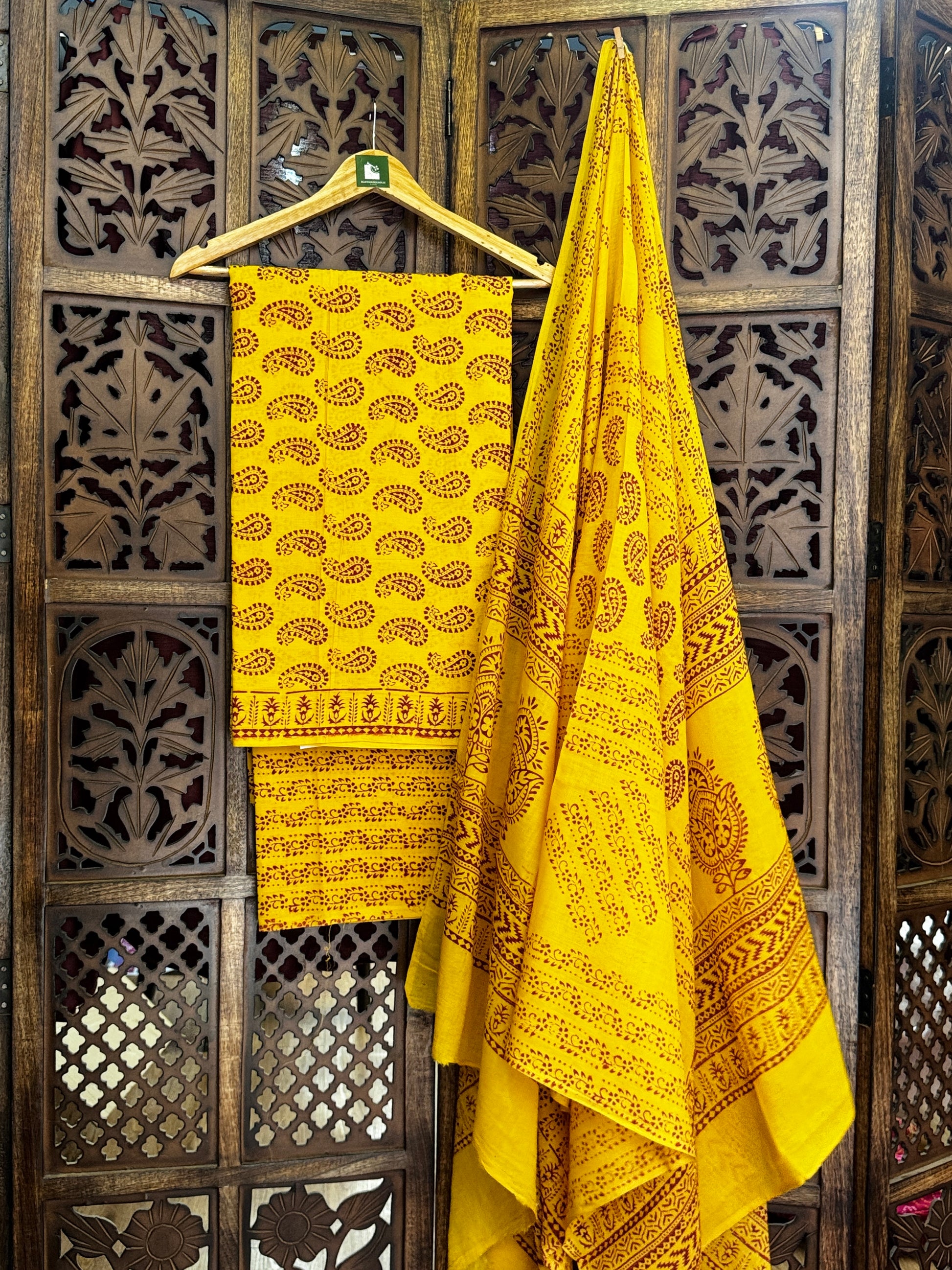 Bagh Handblock Cotton Suit