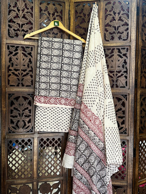 Bagh Handblock Cotton Suit