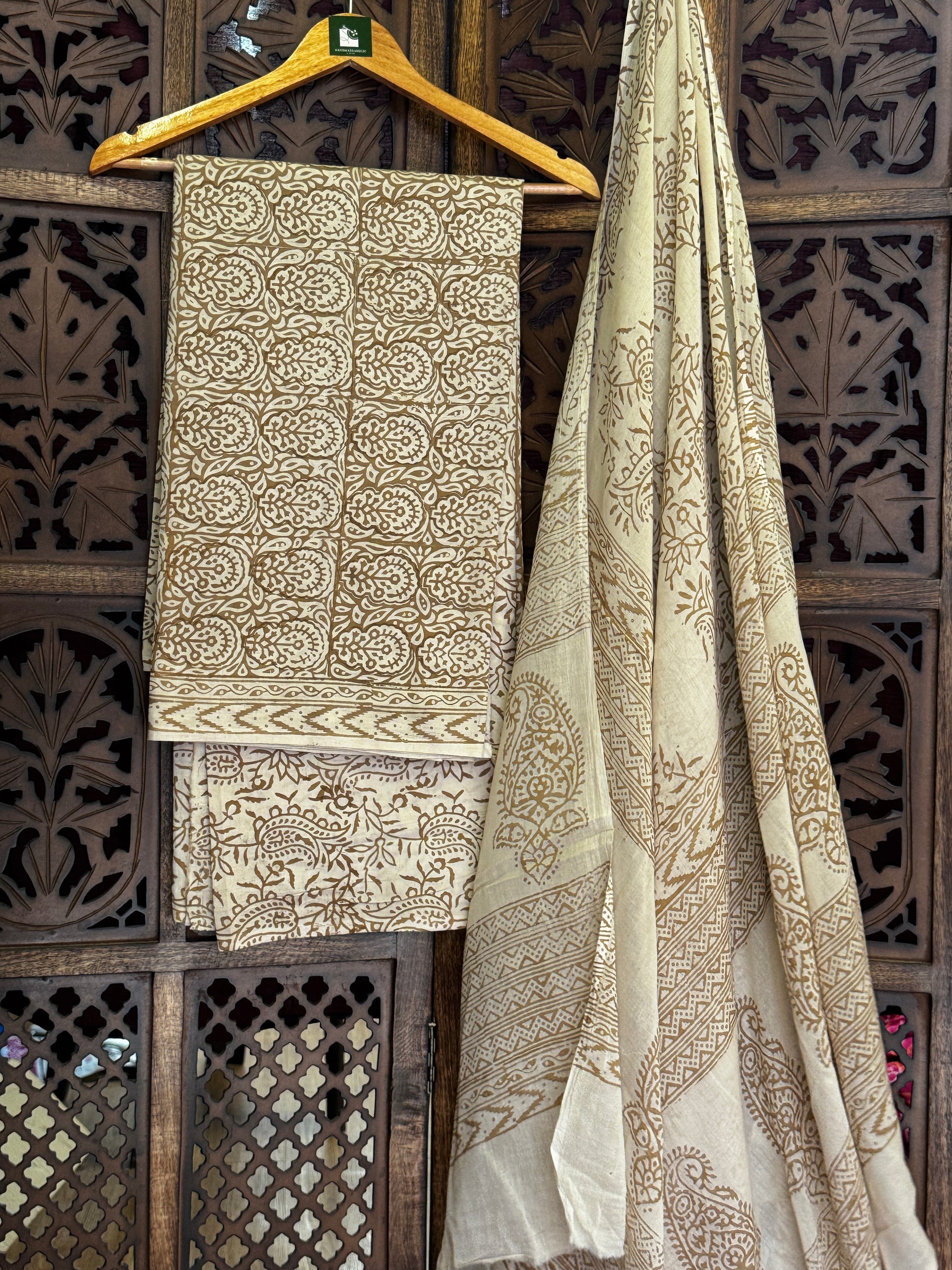 Bagh Handblock Cotton Suit