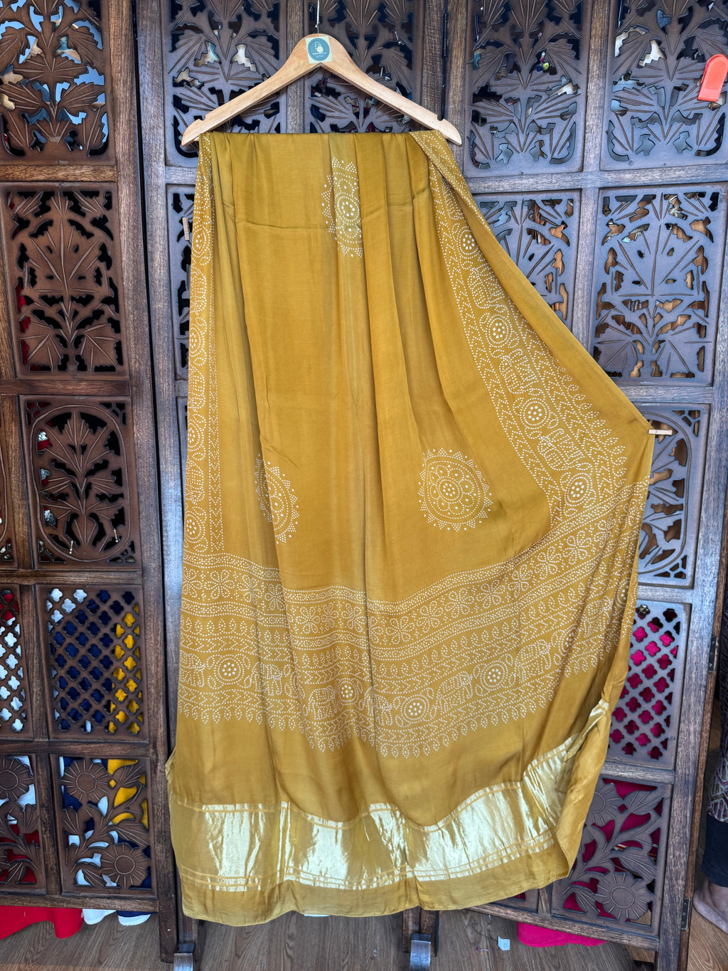 MUSTRAD GAJJI SILK LAGDI PALLU DUPATTA HANDMADEAHOLIC BY MISHKA