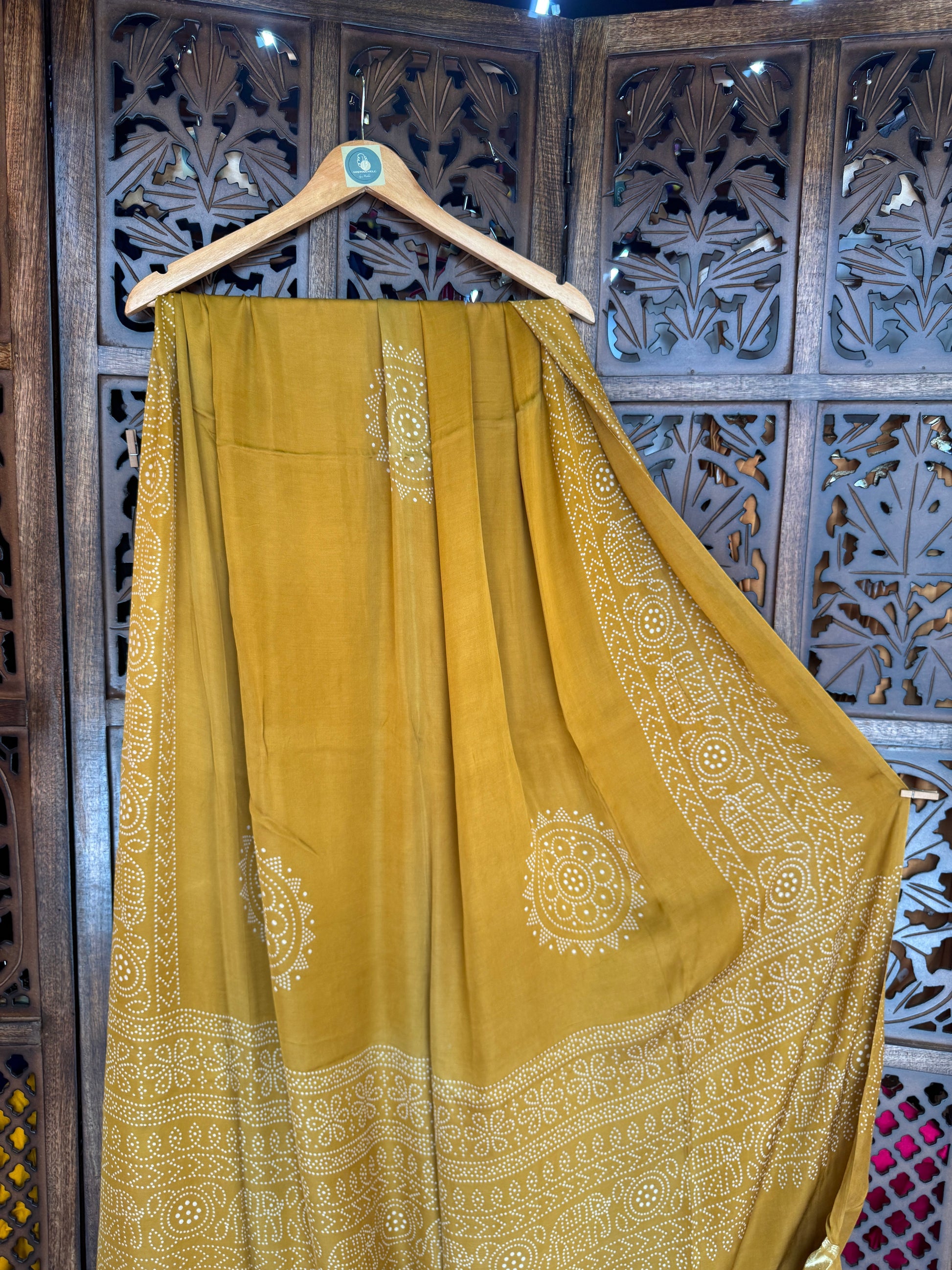 MUSTRAD GAJJI SILK LAGDI PALLU DUPATTA HANDMADEAHOLIC BY MISHKA