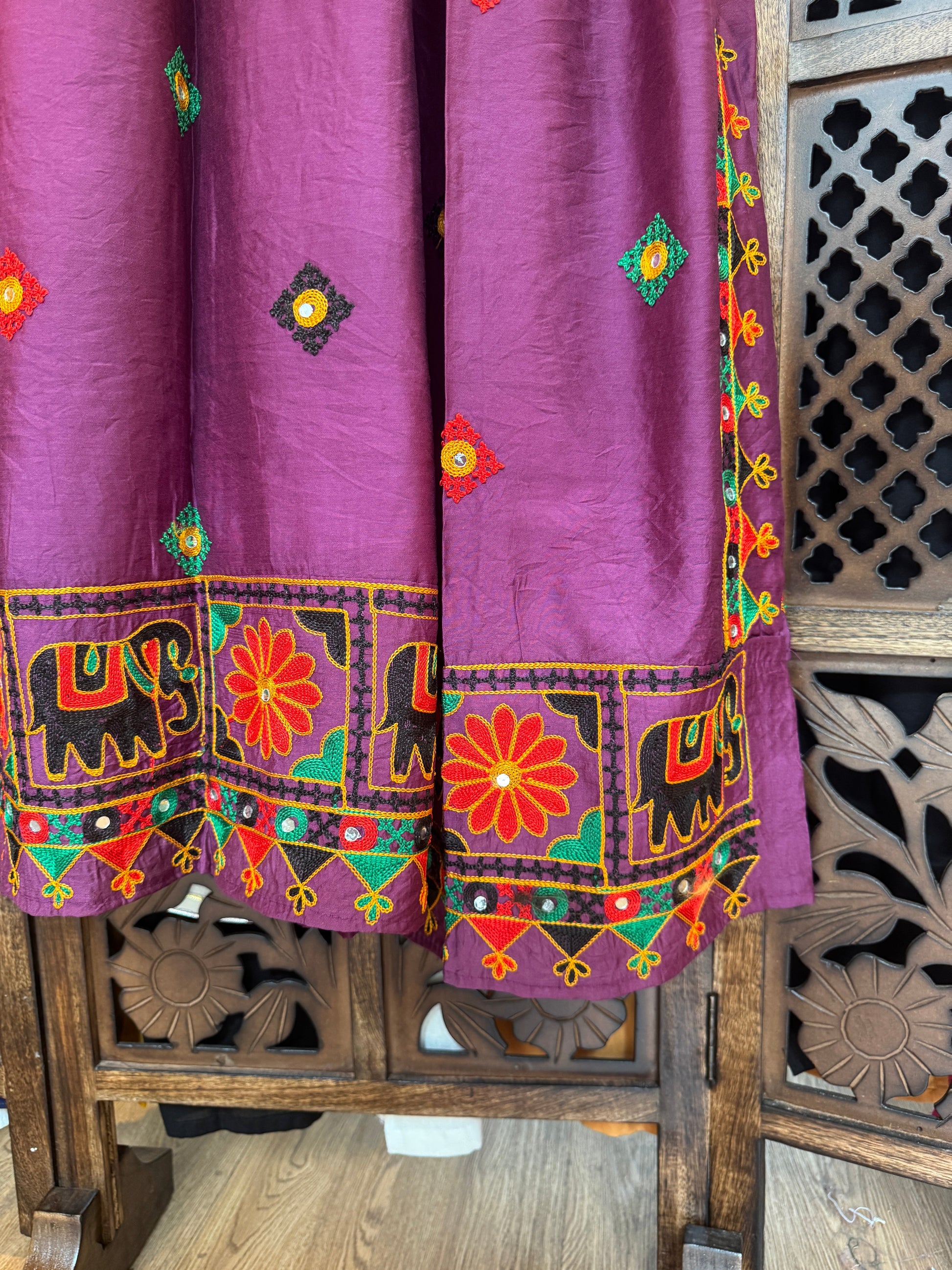 PURPLE HATH BHARAT DUPATTA HANDMADEAHOLIC BY MISHKA
