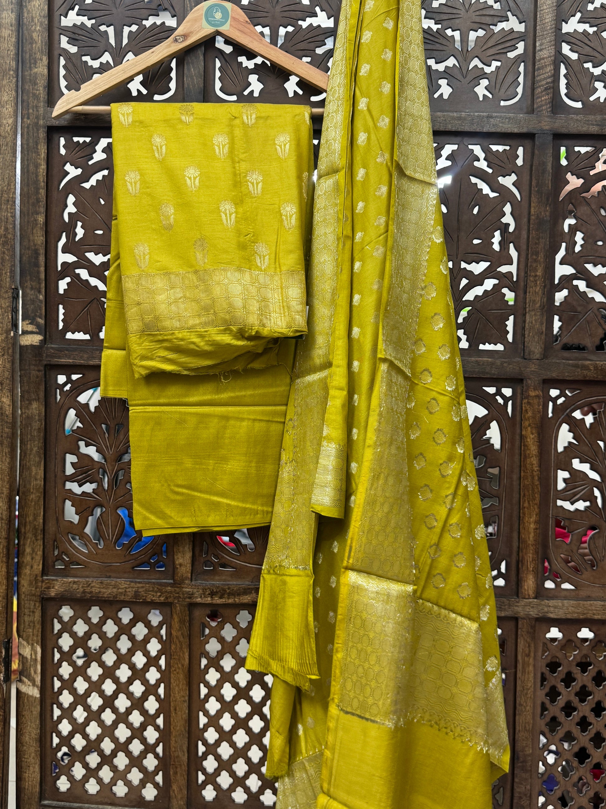 MUSTARD MULBARY SUIT HANDMADEAHOLIC BY MISHKA