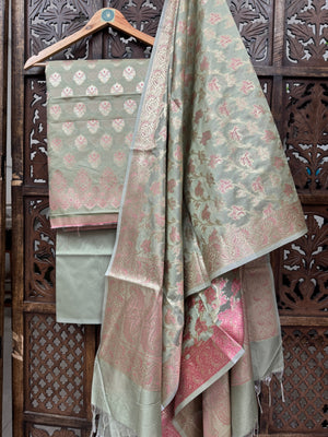 PISTA MINA KATTAN SILK SUIT HANDMADEAHOLIC BY MISHKA