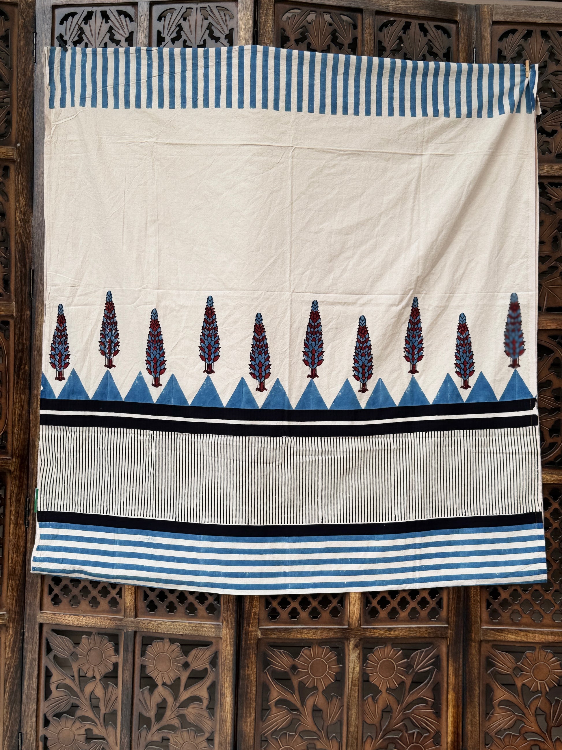 Handblocked Ajrakh Taj Cotton Full Sets