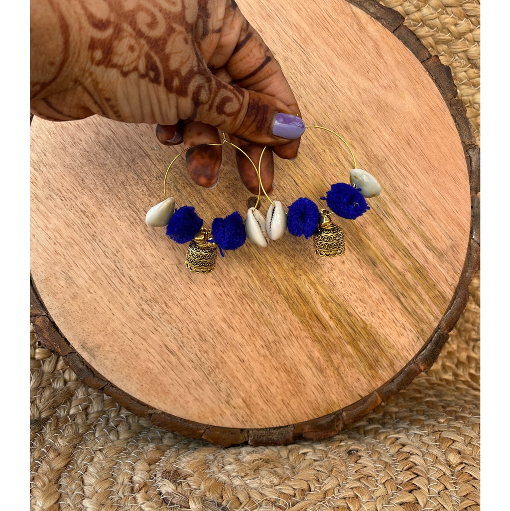 PUMPUM HOOP EARRING HANDMADEAHOLIC BY MISHKA
