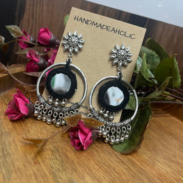 BLACK MAGIC EARRINGS HANDMADEAHOLIC BY MISHKA