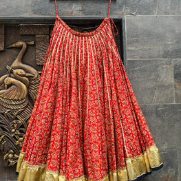 RED FLOWER KALI SKIRT HANDMADEAHOLIC BY MISHKA