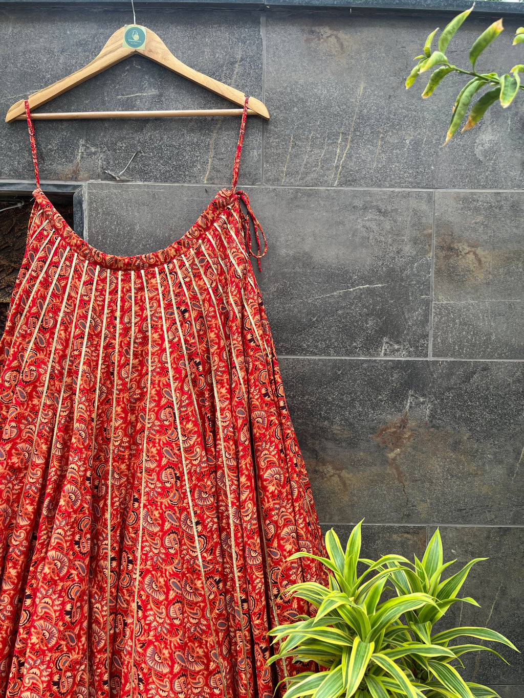 RED FLOWER KALI SKIRT HANDMADEAHOLIC BY MISHKA