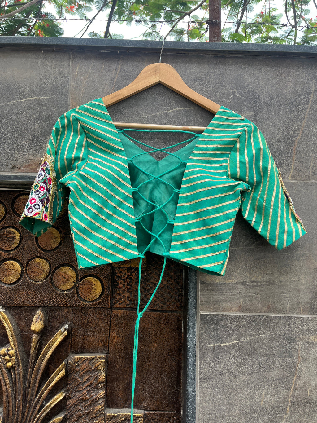PISTA BANJARA BLOUSE HANDMADEAHOLIC BY MISHKA