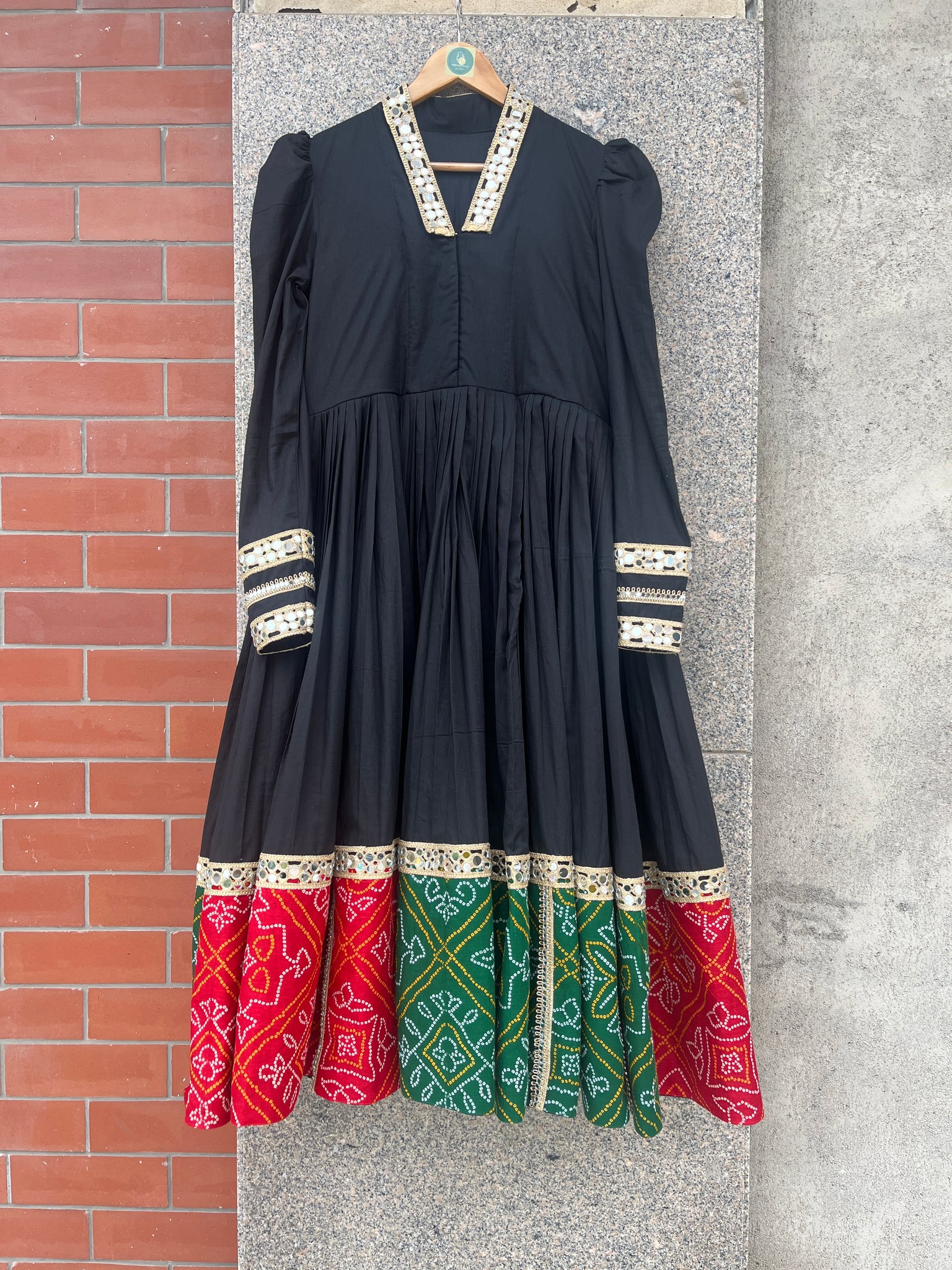 BLACK COLOR FULL GAIR INDIAN WEDDING GOWN - handmadeaholicmishka