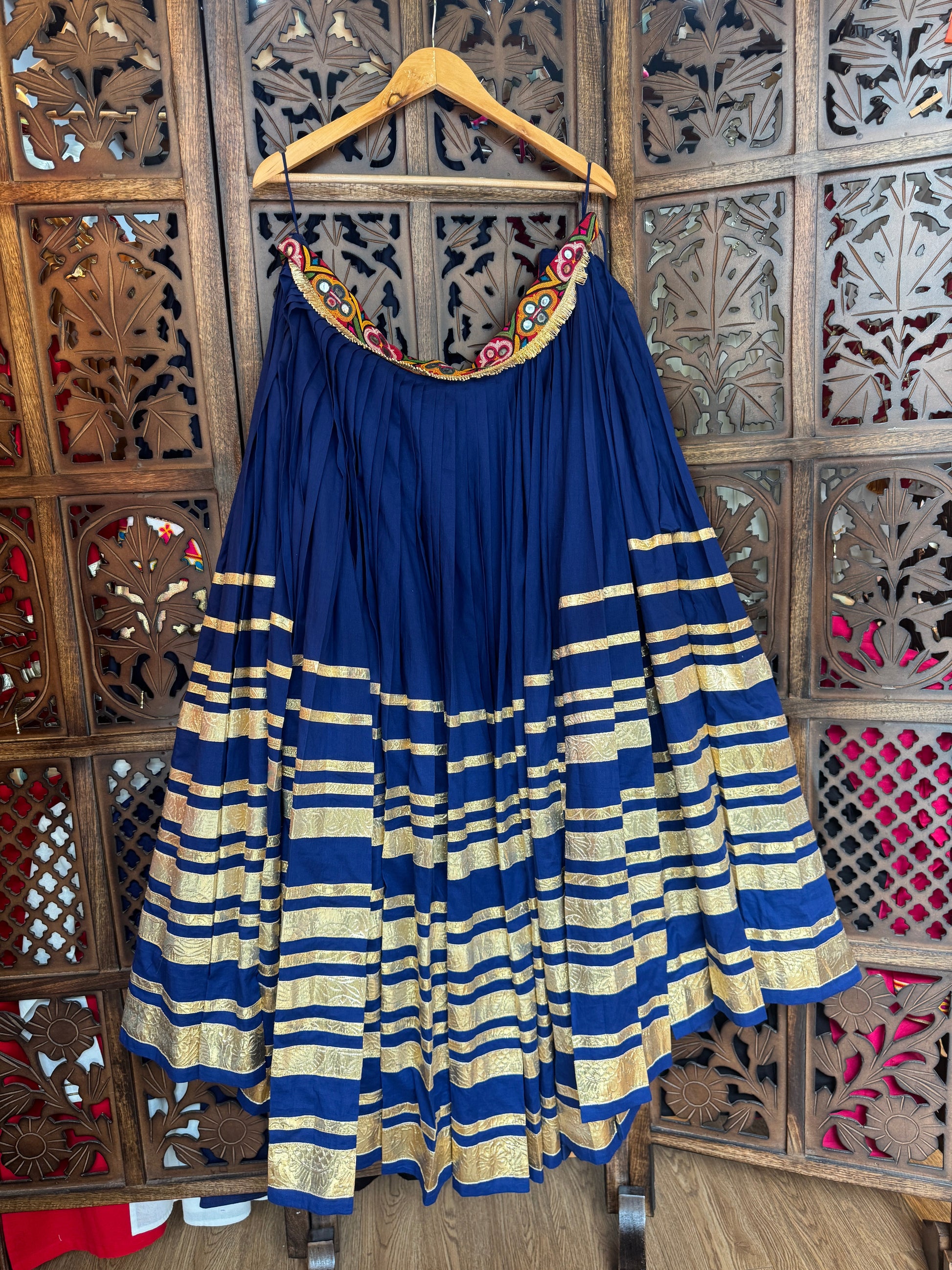 DARK BLUE LAMPI SKIRT RAAS'25 HANDMADEAHOLIC BY MISHKA