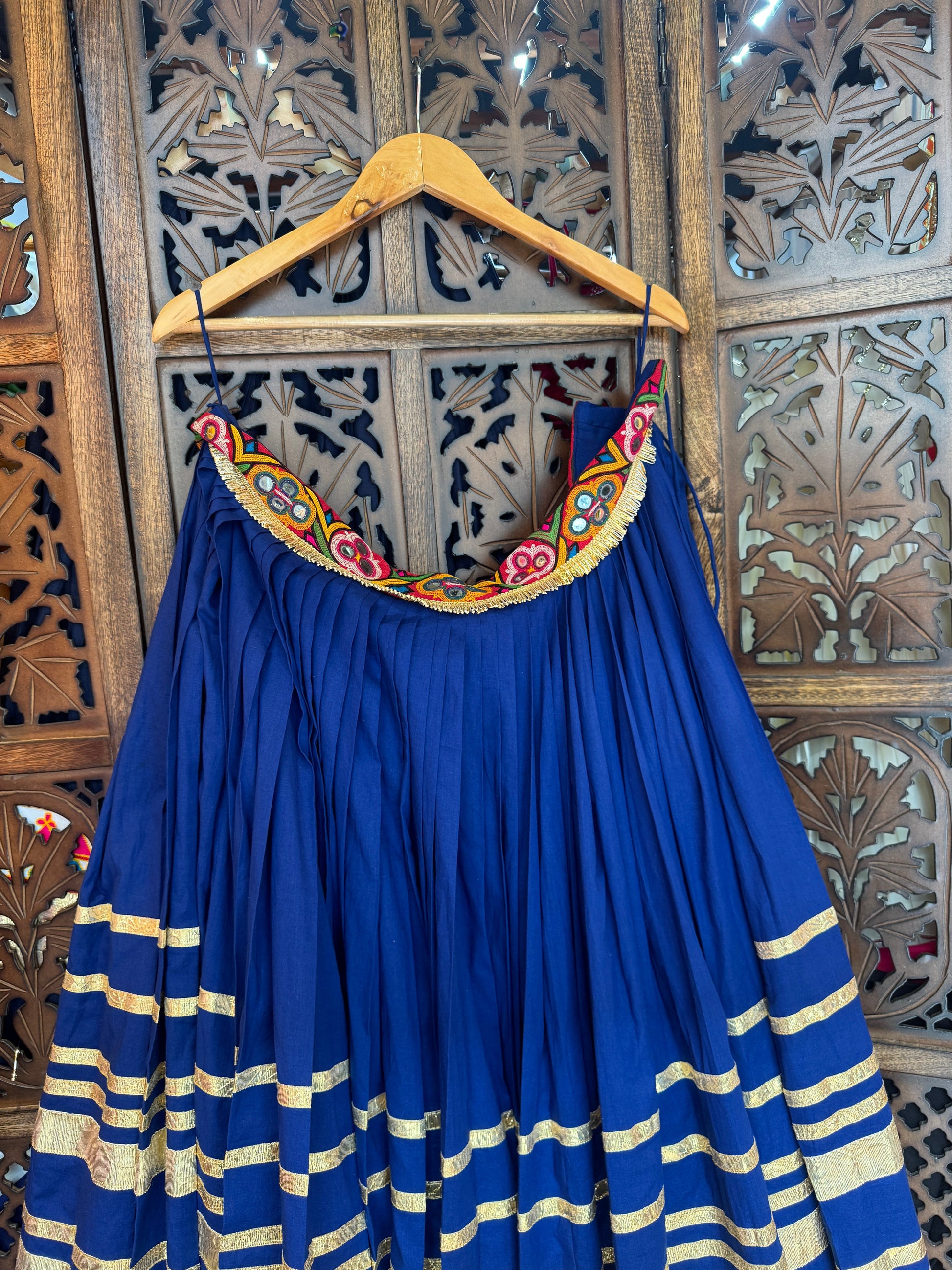 DARK BLUE LAMPI SKIRT RAAS'25 HANDMADEAHOLIC BY MISHKA
