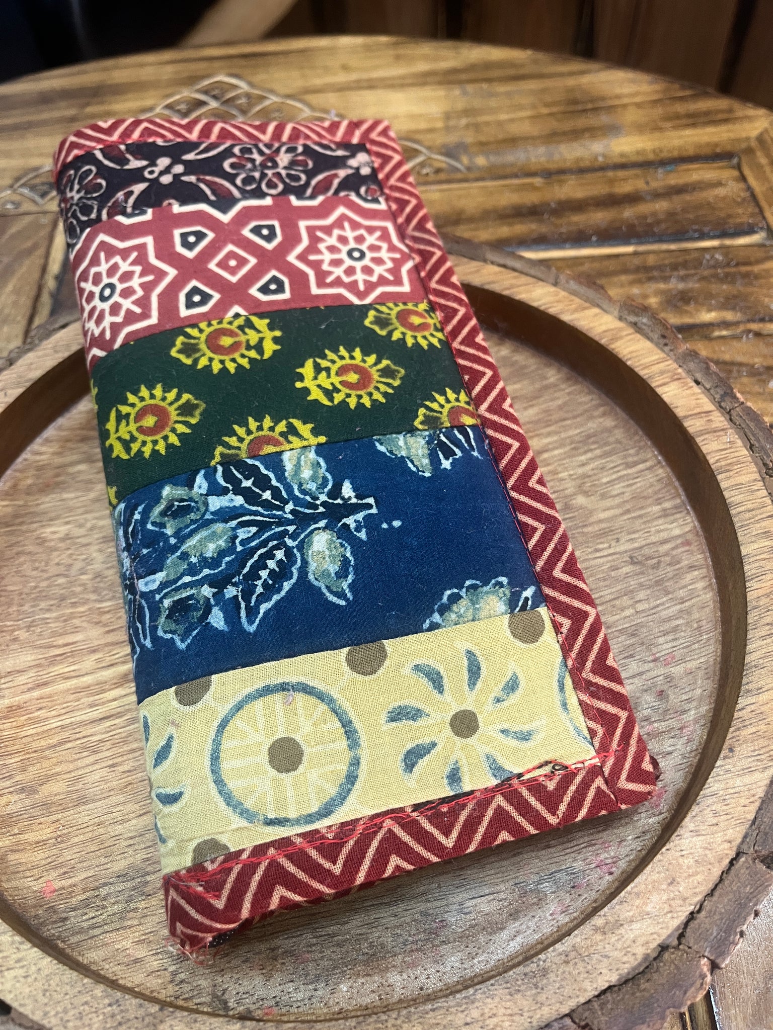 MULTI COLOR PRINT CLUTCH - handmadeaholicmishka