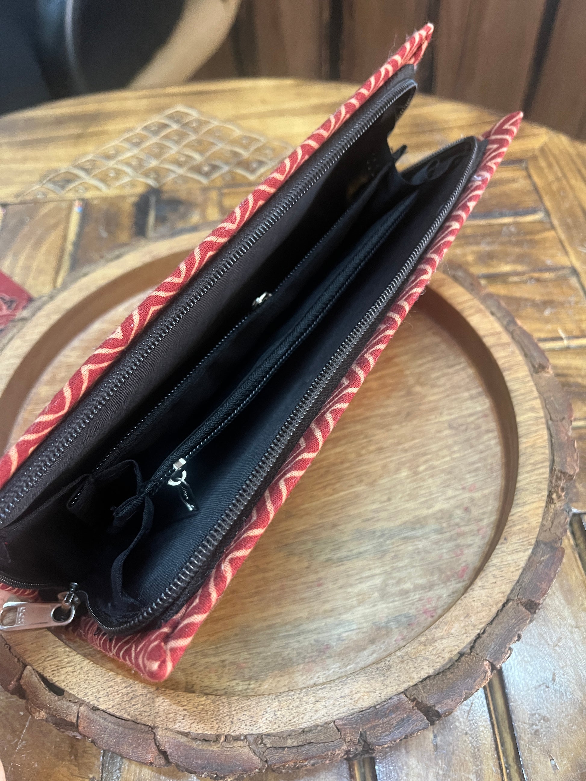 MULTI COLOR PRINT CLUTCH - handmadeaholicmishka