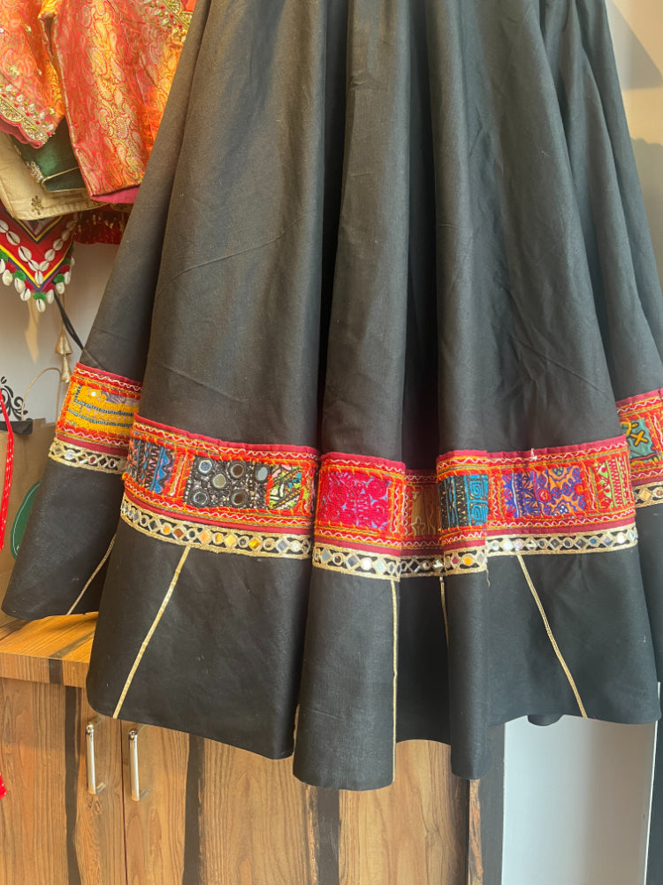 BLACK BANJARA SKIRT HANDMADEAHOLIC BY MISHKA