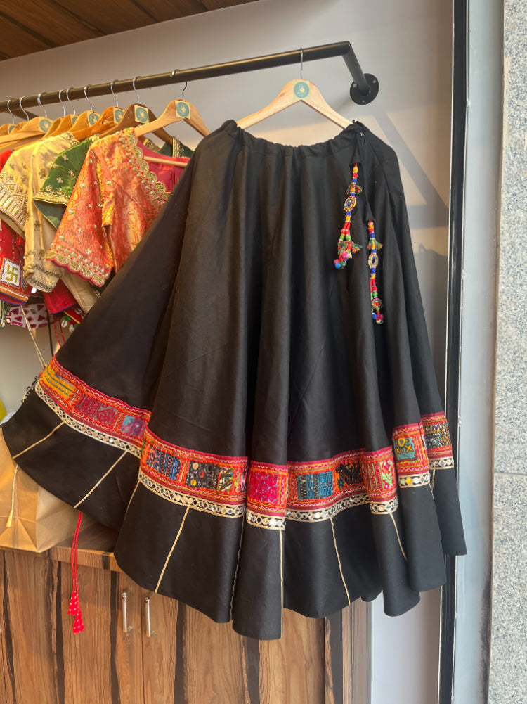 BLACK BANJARA SKIRT HANDMADEAHOLIC BY MISHKA