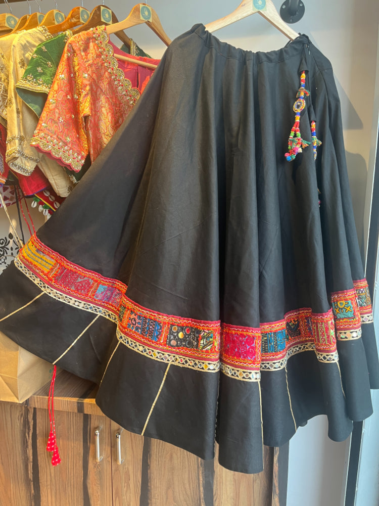 BLACK BANJARA SKIRT HANDMADEAHOLIC BY MISHKA