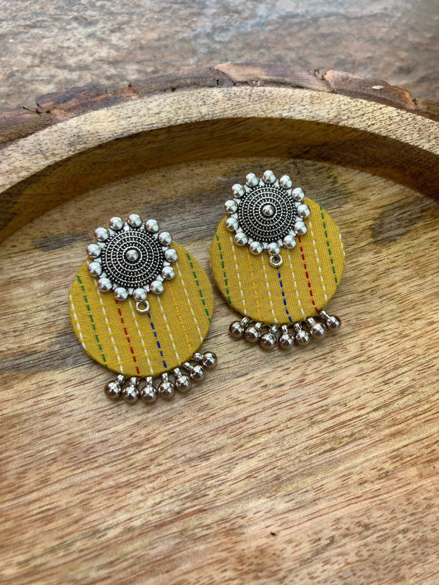 YELLOW STUD HANDMADEAHOLIC BY MISHKA