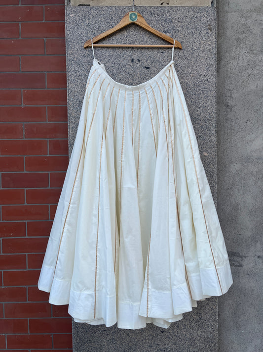 WHITE KALI LACE SKIRT