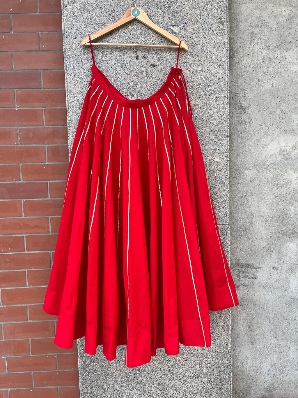 RED KALI LACE SKIRT HANDMADEAHOLIC BY MISHKA