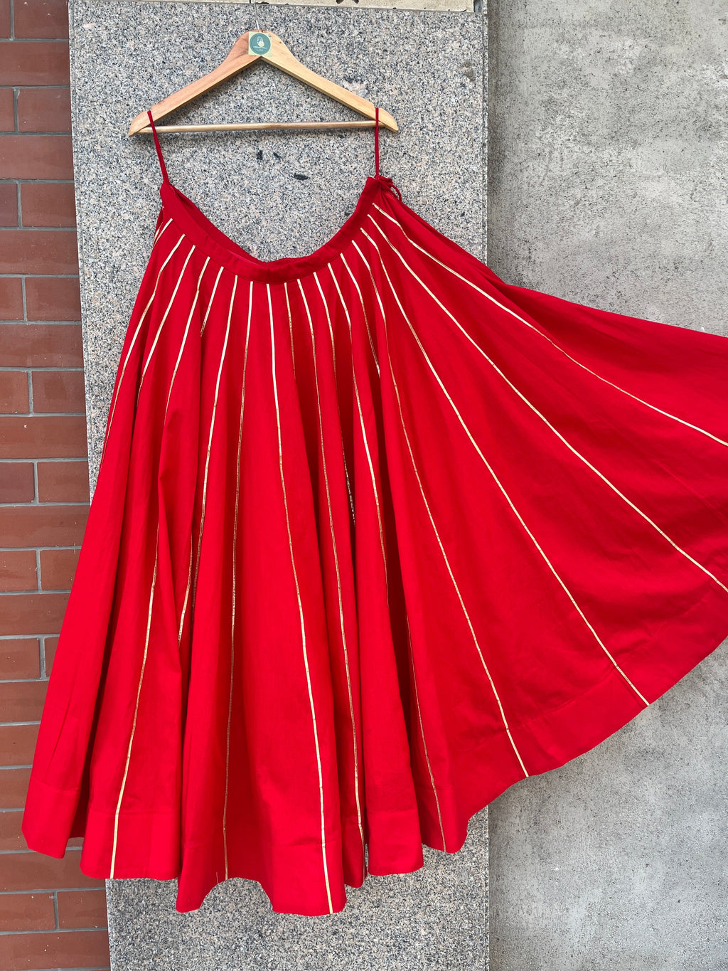 RED KALI LACE SKIRT HANDMADEAHOLIC BY MISHKA