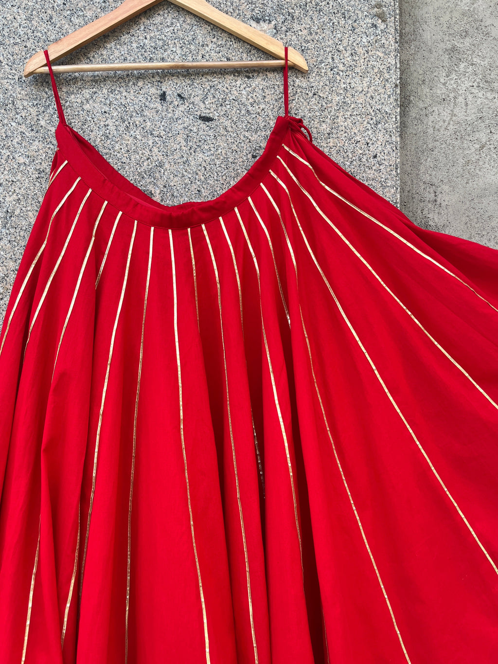 RED KALI LACE SKIRT HANDMADEAHOLIC BY MISHKA