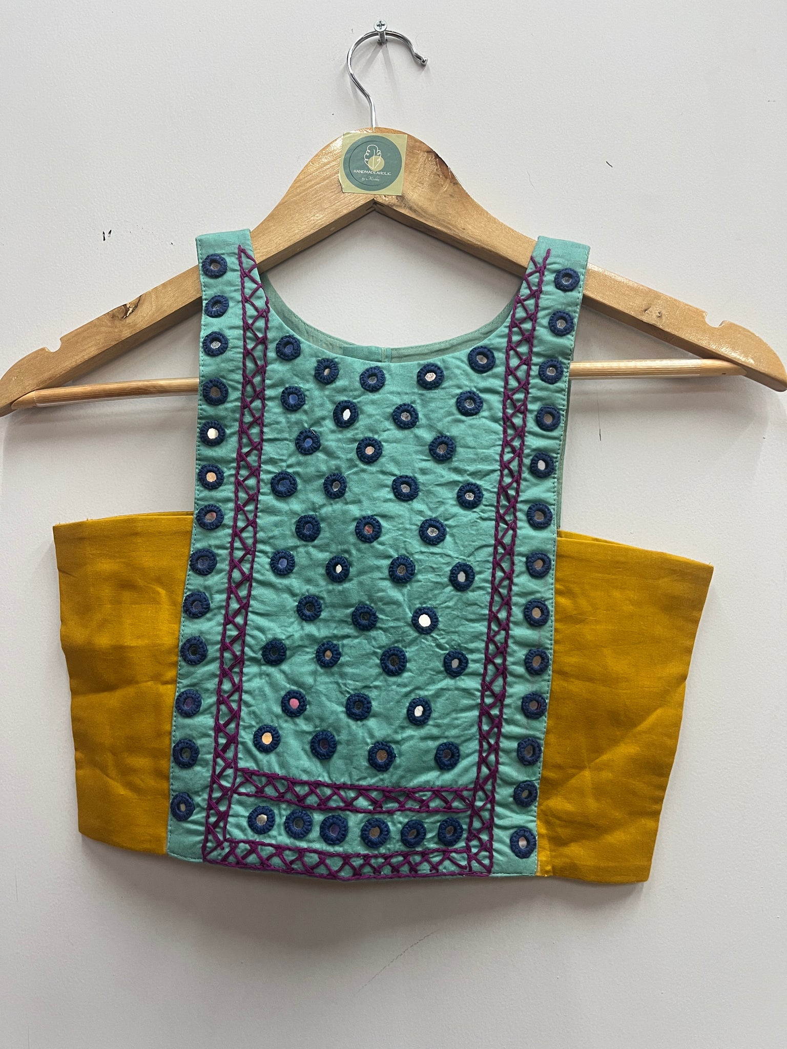 TORTOIES AND MUSTARD KIDS BLOUSE HANDMADEAHOLIC BY MISHKA