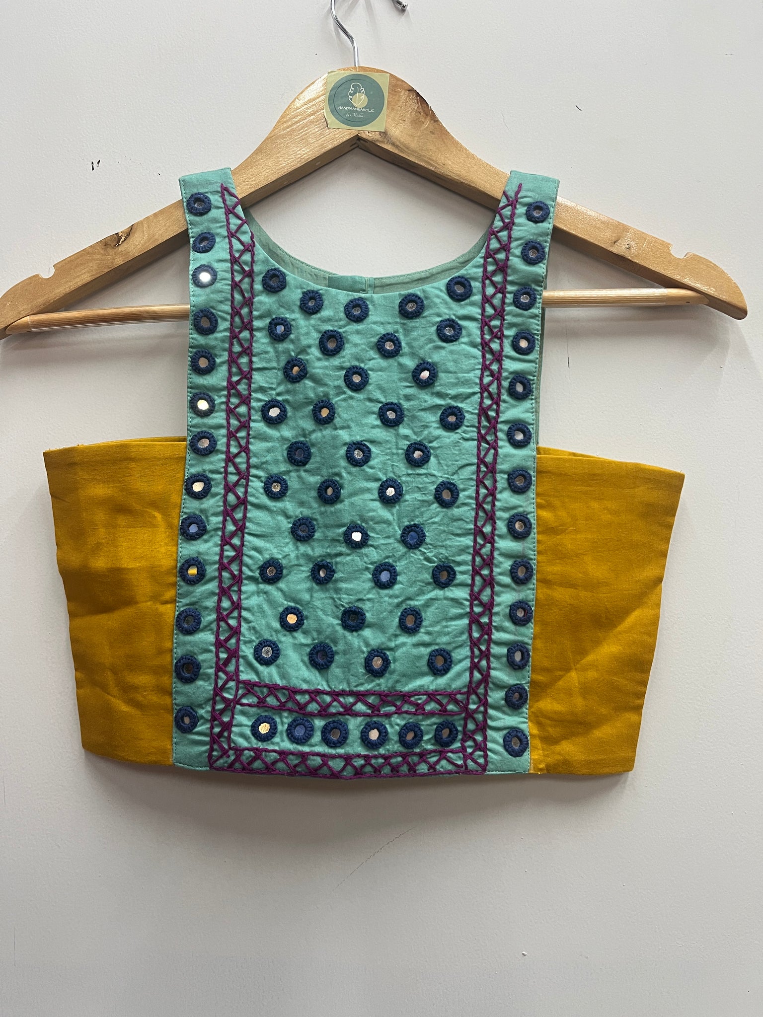 TORTOIES AND MUSTARD KIDS BLOUSE HANDMADEAHOLIC BY MISHKA