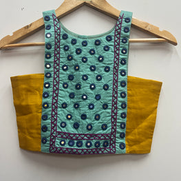 TORTOIES AND MUSTARD KIDS BLOUSE HANDMADEAHOLIC BY MISHKA