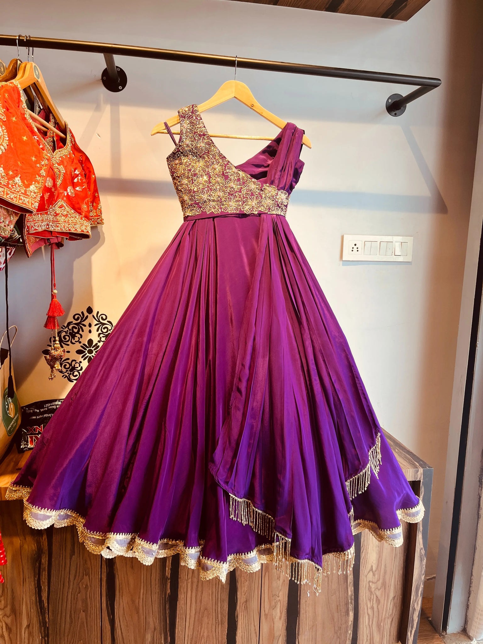 PURPLE LEHENGA CHOLI HANDMADEAHOLIC BY MISHKA