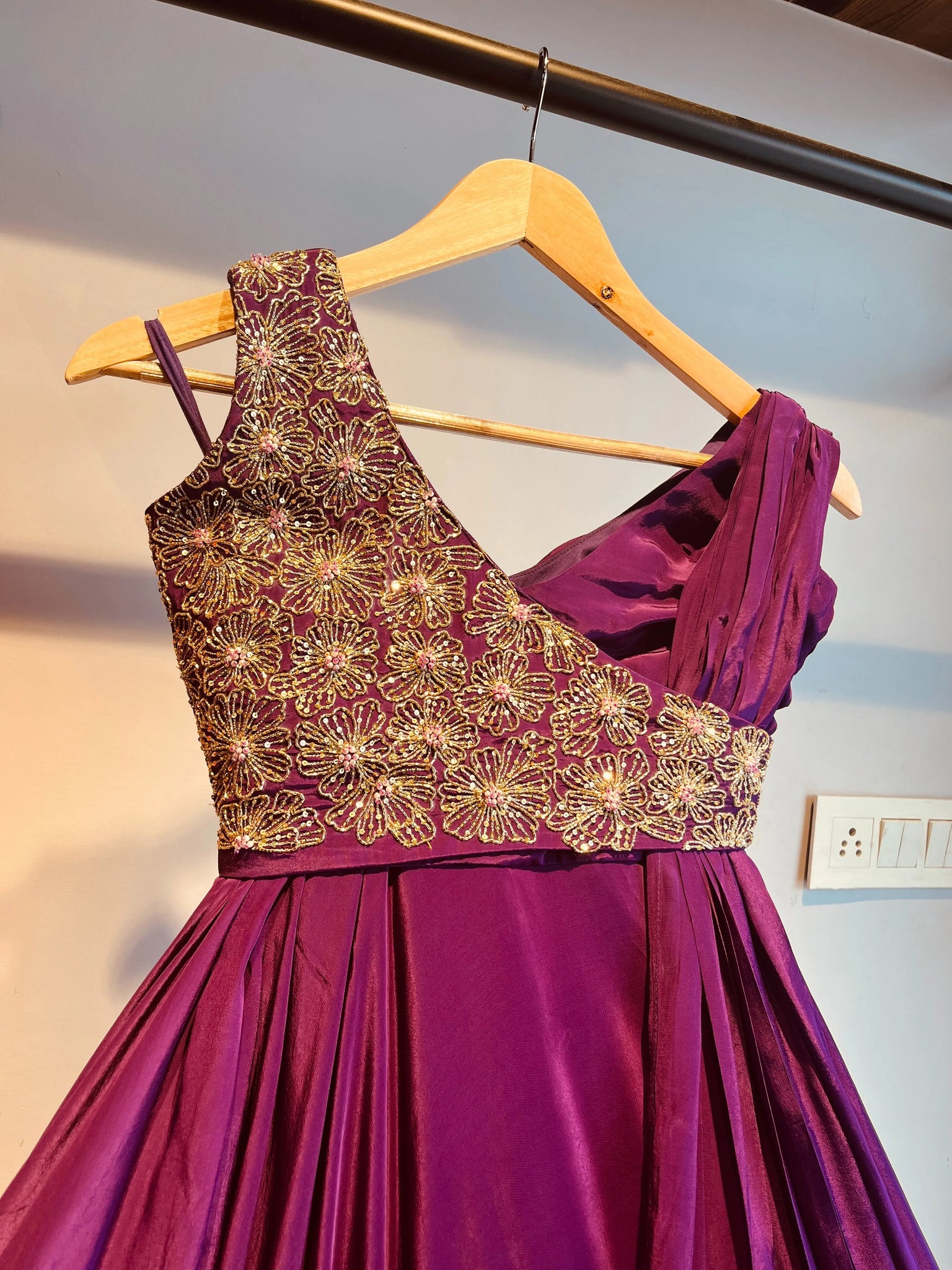 PURPLE LEHENGA CHOLI HANDMADEAHOLIC BY MISHKA