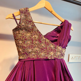 PURPLE LEHENGA CHOLI HANDMADEAHOLIC BY MISHKA