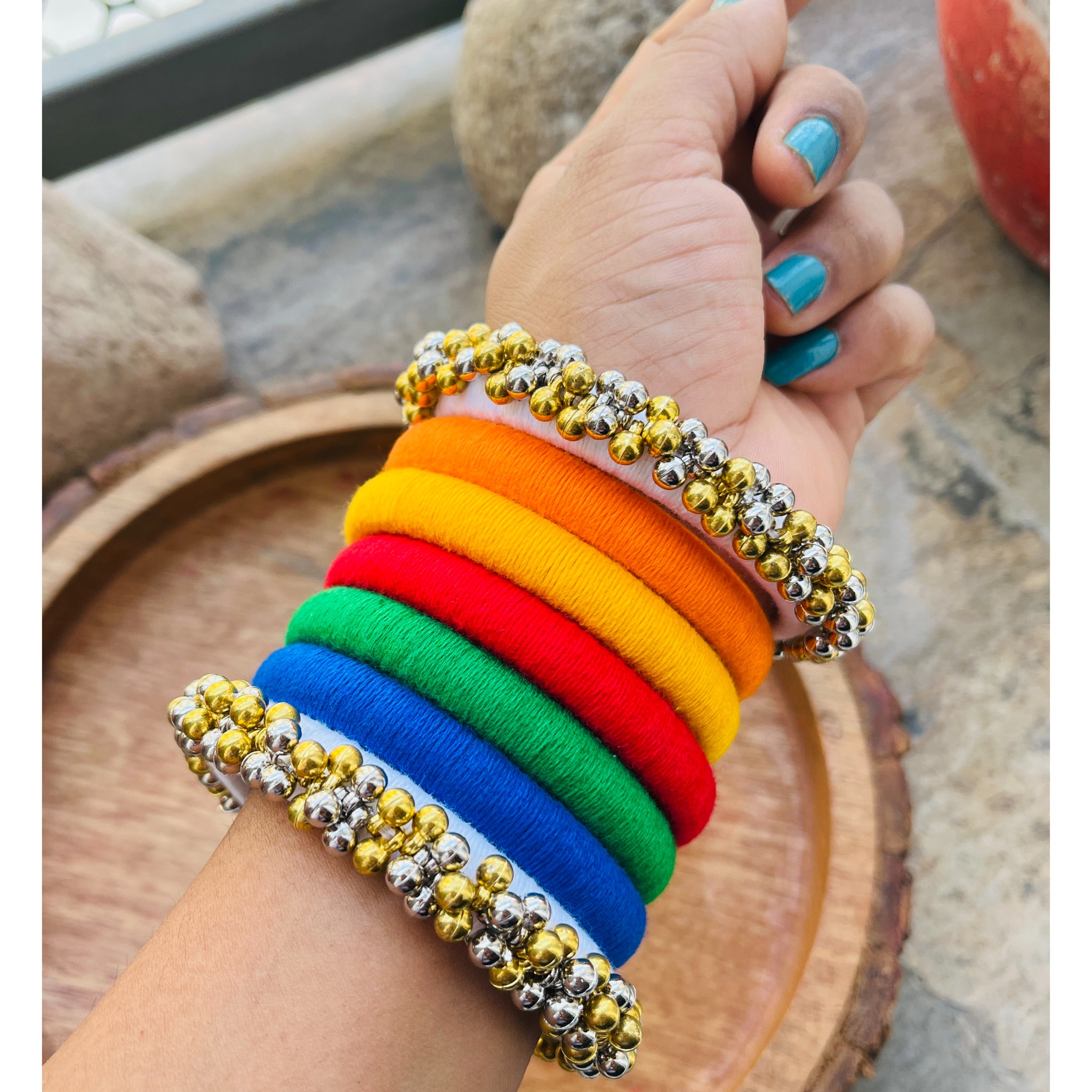 RAINBOW BANGLE HANDMADEAHOLIC BY MISHKA