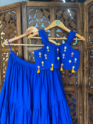 ROYAL BLUE KIDS CHOLI (Copy) HANDMADEAHOLIC BY MISHKA
