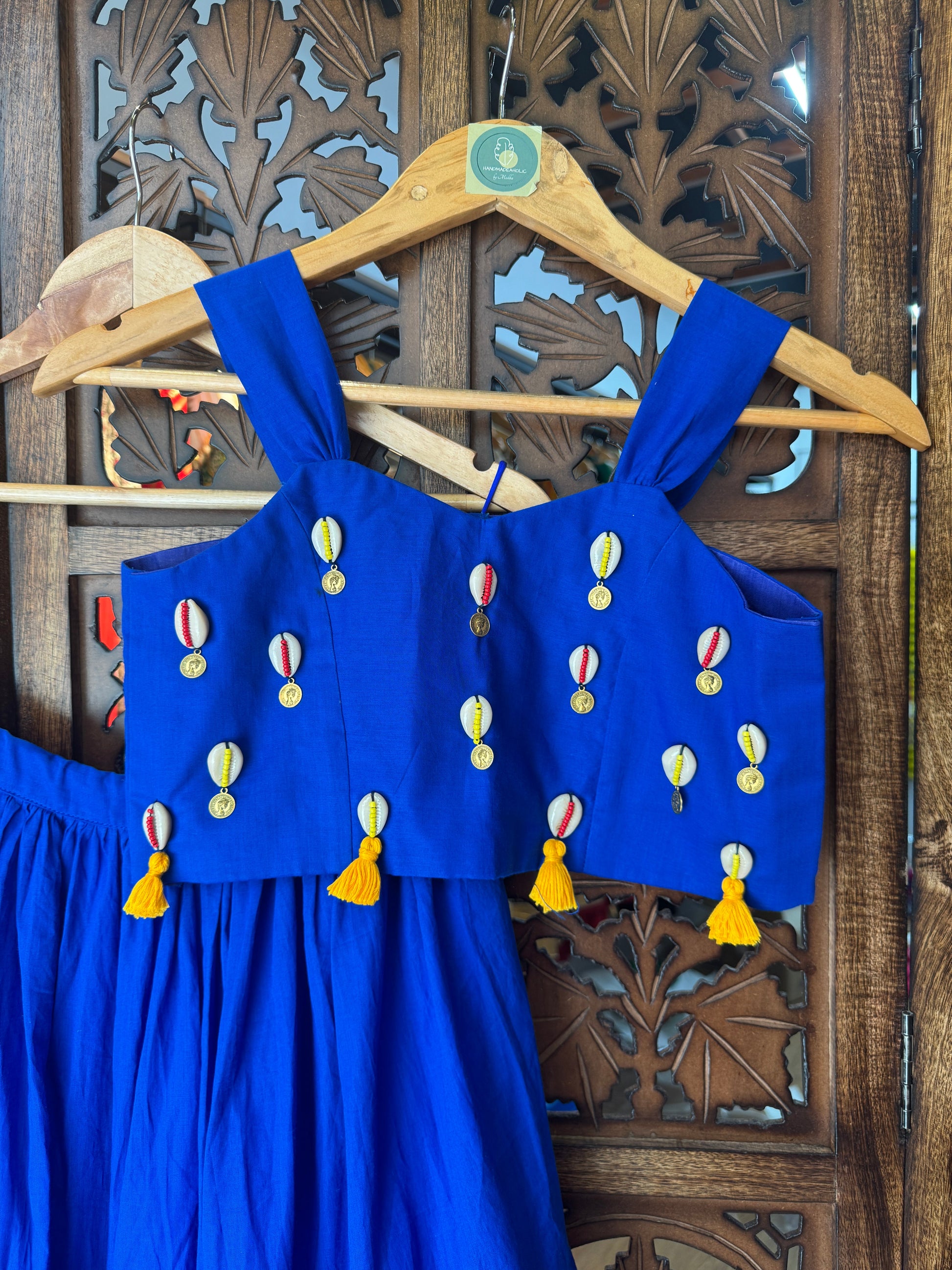 ROYAL BLUE KIDS CHOLI (Copy) HANDMADEAHOLIC BY MISHKA