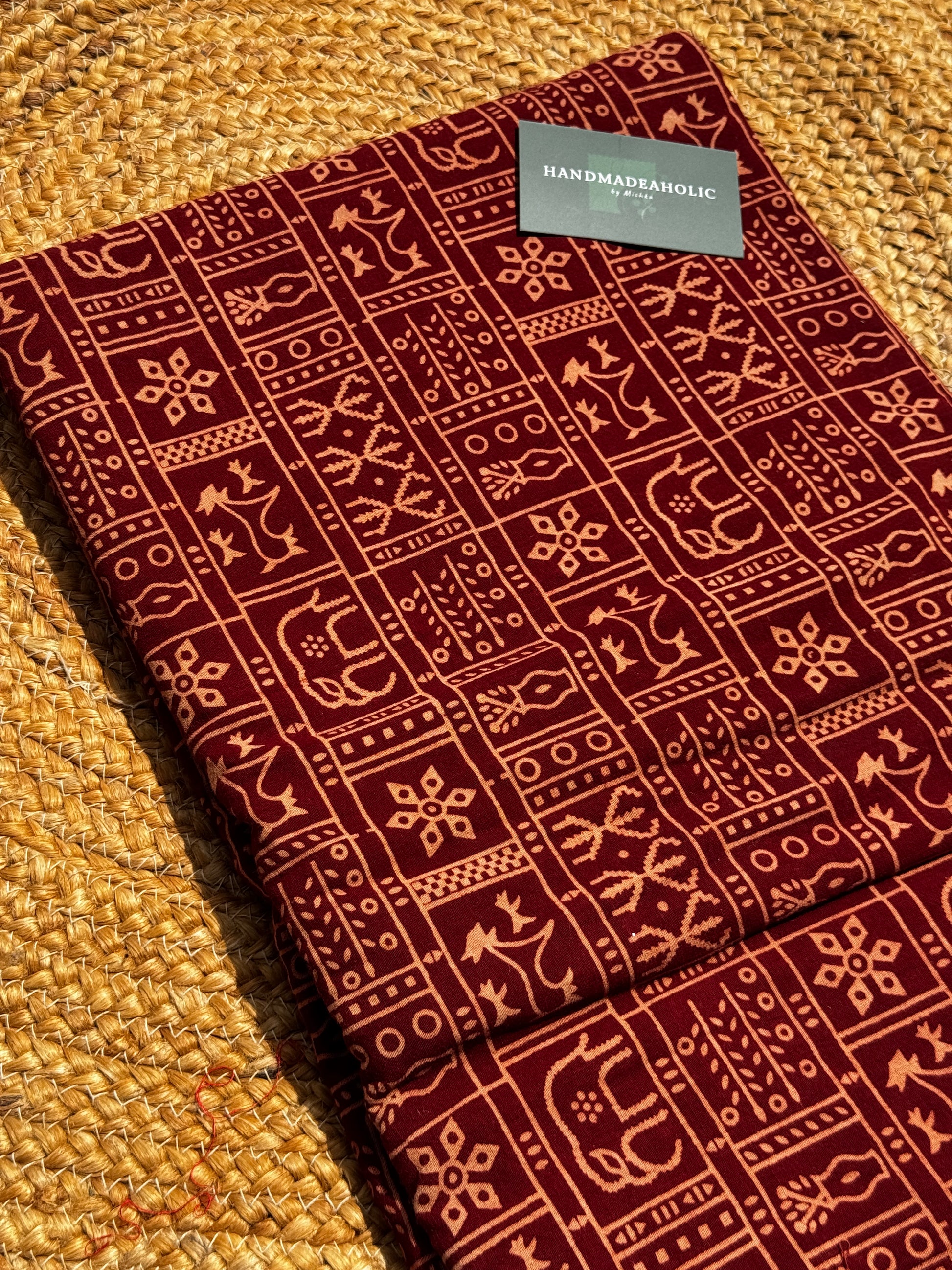 Vegetable Dye Ajrakh  Cotton